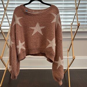 Altar'd State Starry Brown Sweater